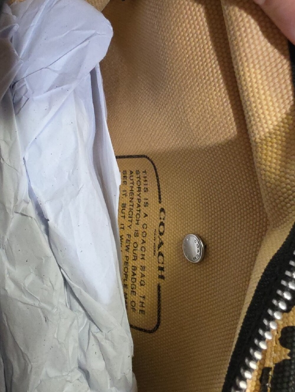 Coach Leopard-Print Mini Tote in Tan and Black with Script Logo - Picture 4 of 7